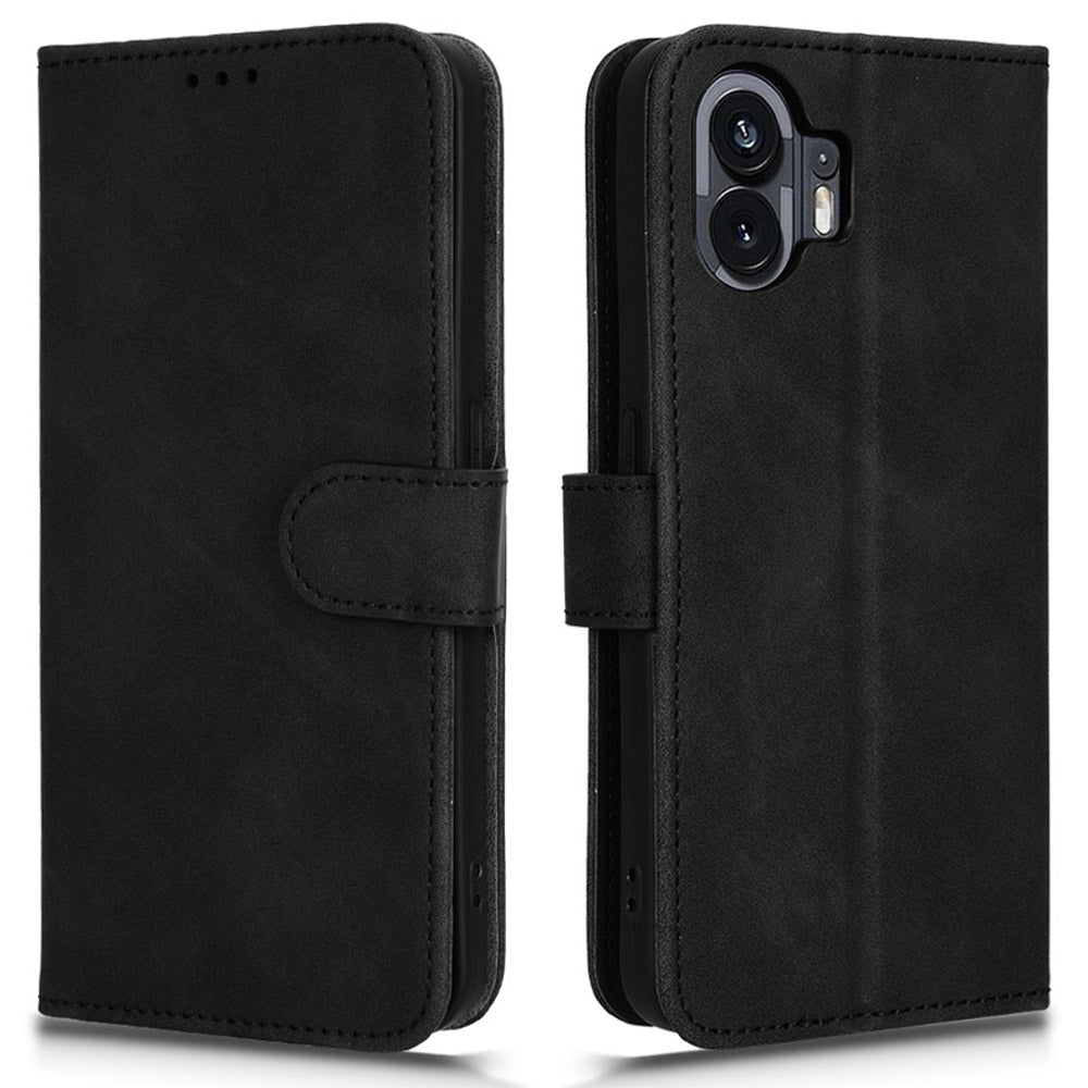 For Nothing Phone (2) Phone Case Stand Skin-touch Wallet PU Leather Full Protection Phone Cover
