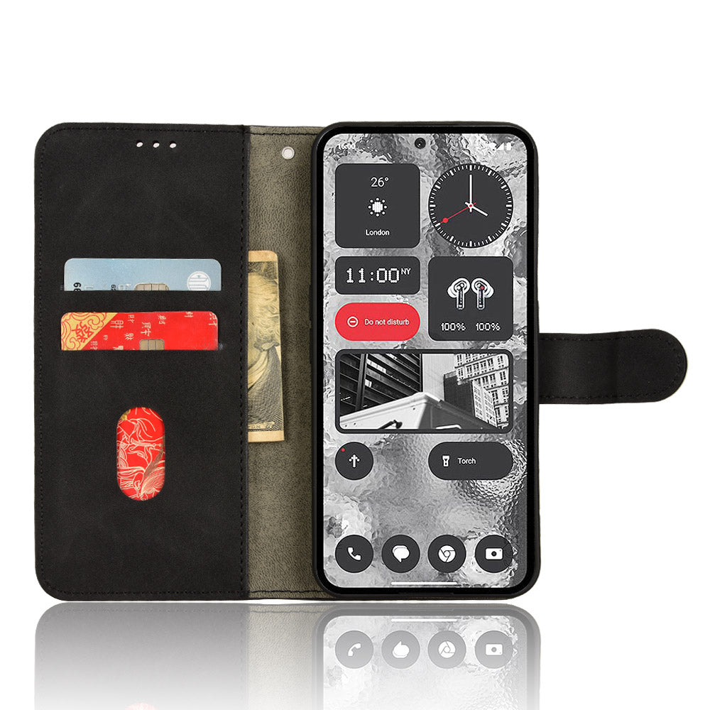 For Nothing Phone (2) Phone Case Stand Skin-touch Wallet PU Leather Full Protection Phone Cover