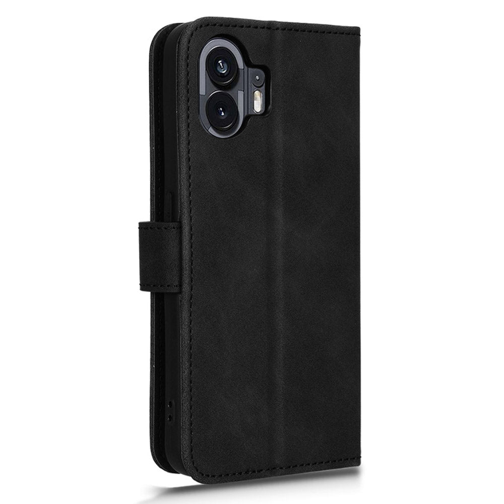 For Nothing Phone (2) Phone Case Stand Skin-touch Wallet PU Leather Full Protection Phone Cover