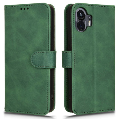 For Nothing Phone (2) Phone Case Stand Skin-touch Wallet PU Leather Full Protection Phone Cover