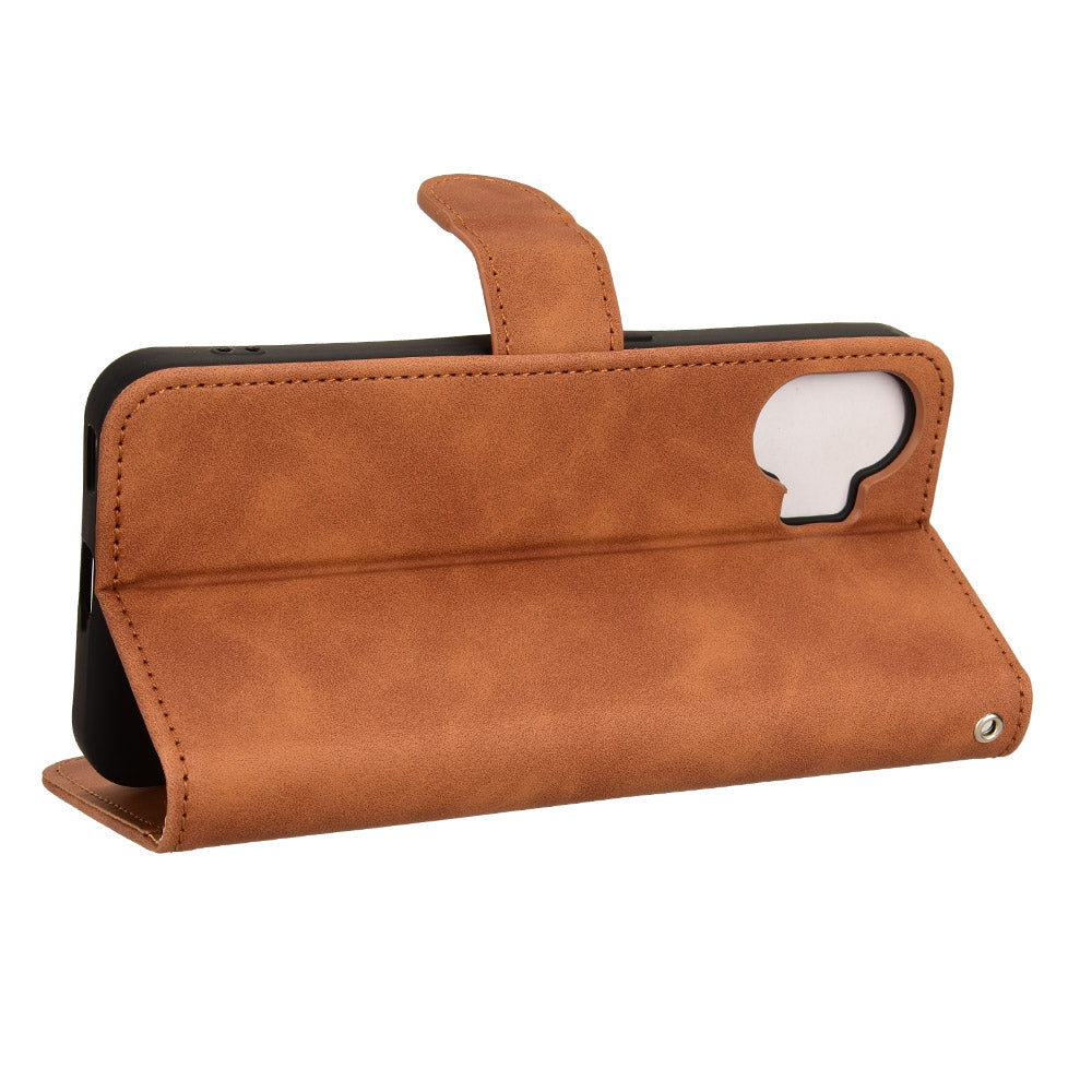 For Nothing Phone (2) Phone Case Stand Skin-touch Wallet PU Leather Full Protection Phone Cover