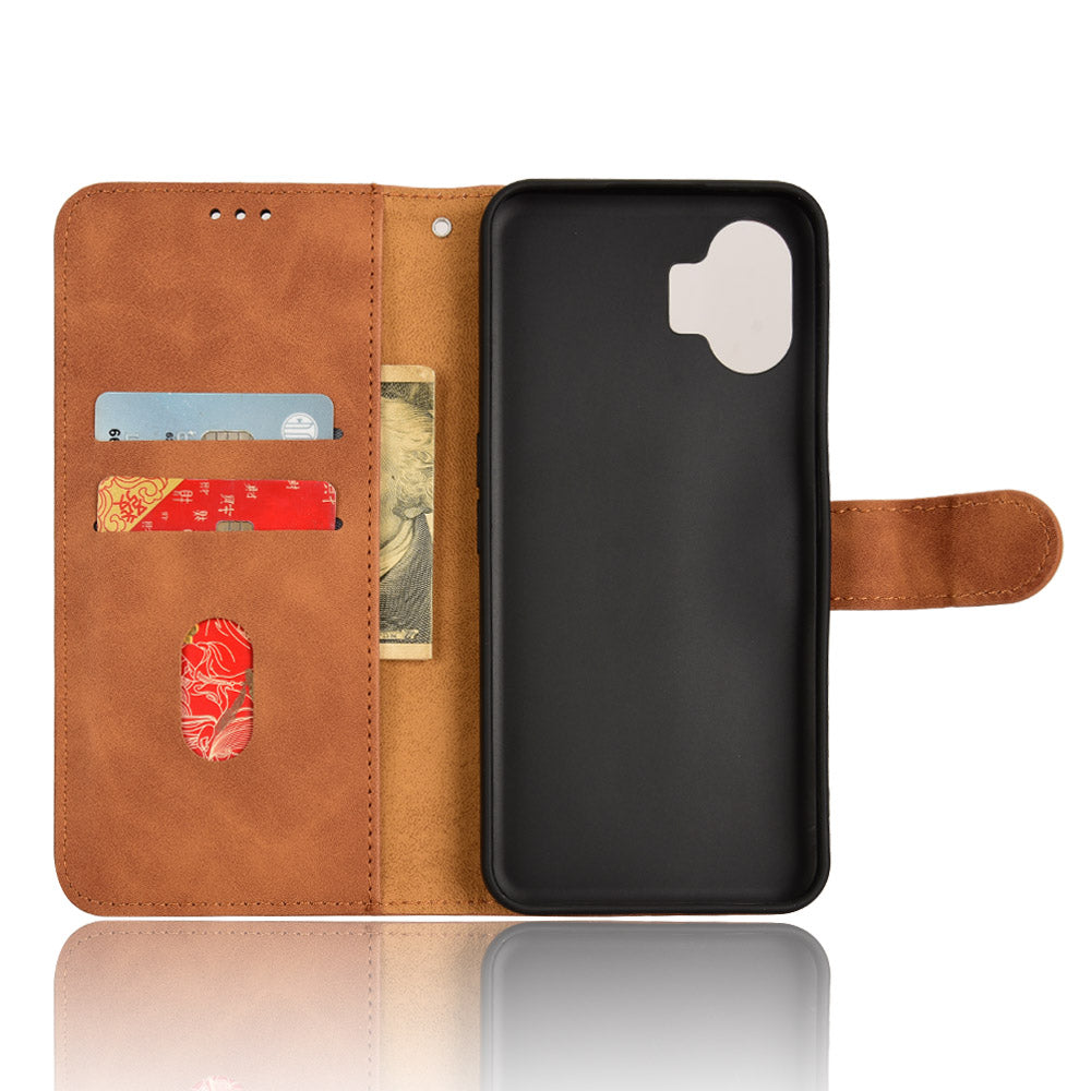 For Nothing Phone (2) Phone Case Stand Skin-touch Wallet PU Leather Full Protection Phone Cover