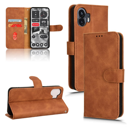 For Nothing Phone (2) Phone Case Stand Skin-touch Wallet PU Leather Full Protection Phone Cover