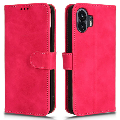 For Nothing Phone (2) Phone Case Stand Skin-touch Wallet PU Leather Full Protection Phone Cover