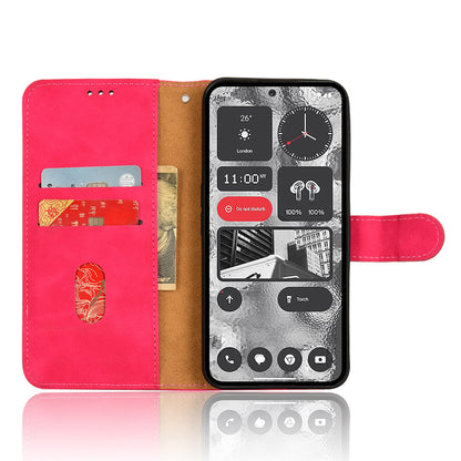 For Nothing Phone (2) Phone Case Stand Skin-touch Wallet PU Leather Full Protection Phone Cover