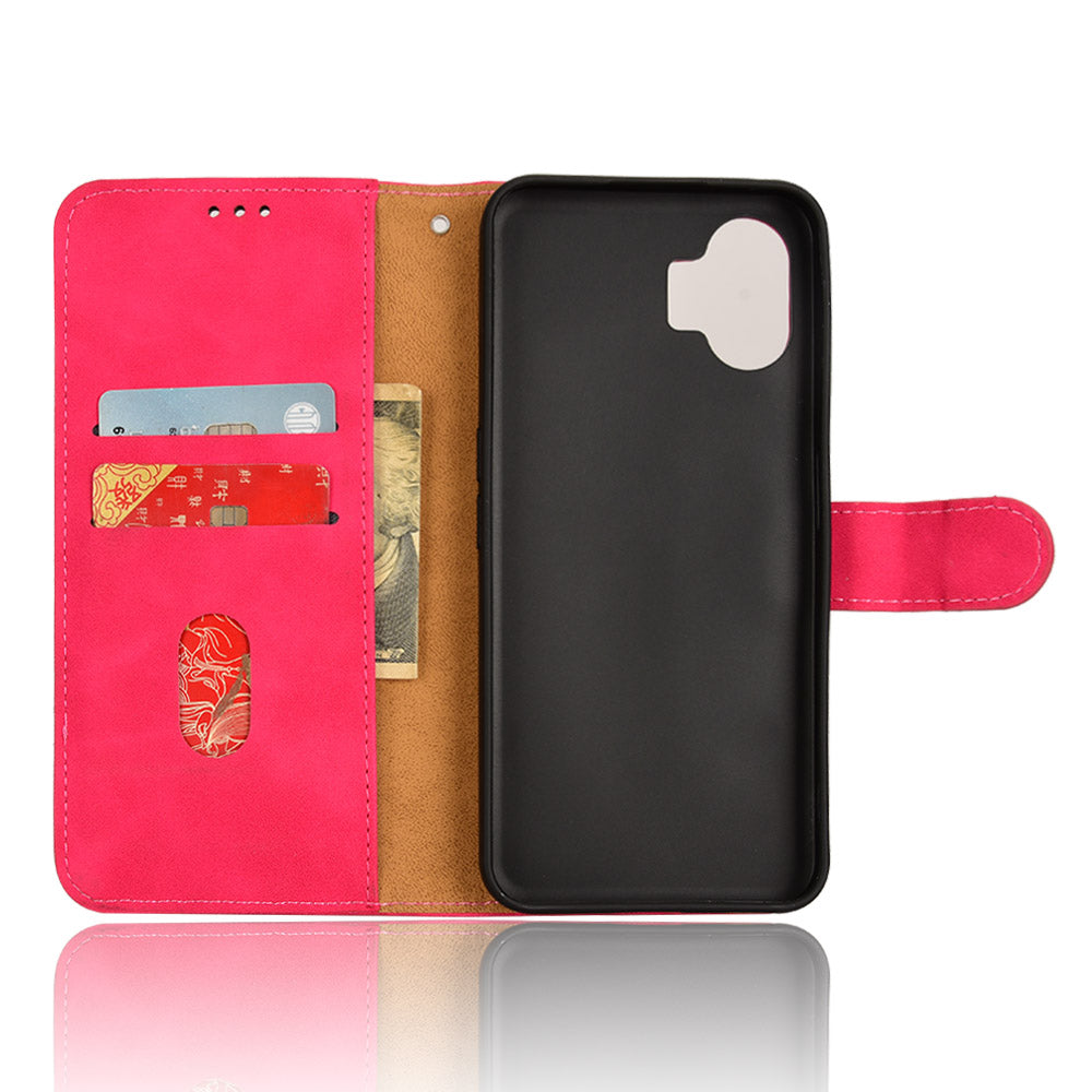 For Nothing Phone (2) Phone Case Stand Skin-touch Wallet PU Leather Full Protection Phone Cover
