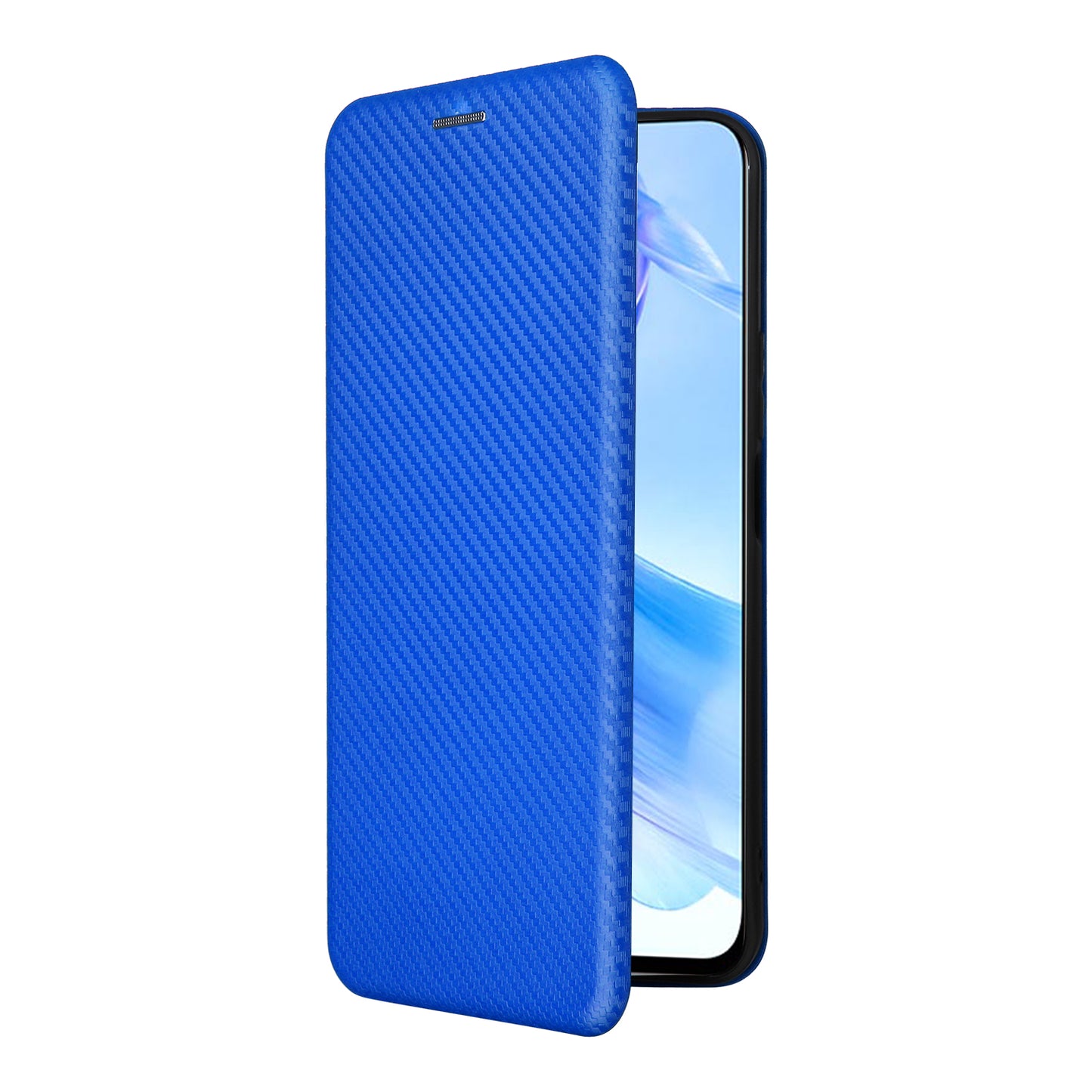 For Honor 90 Lite 5G / X50i 5G Carbon Fiber Texture Card Holder Case Leather Stand Phone Cover