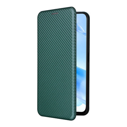 For Honor 90 Lite 5G / X50i 5G Carbon Fiber Texture Card Holder Case Leather Stand Phone Cover