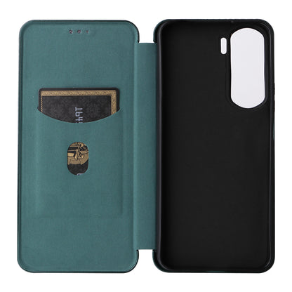 For Honor 90 Lite 5G / X50i 5G Carbon Fiber Texture Card Holder Case Leather Stand Phone Cover