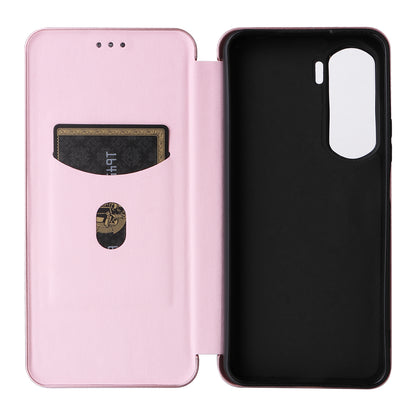 For Honor 90 Lite 5G / X50i 5G Carbon Fiber Texture Card Holder Case Leather Stand Phone Cover