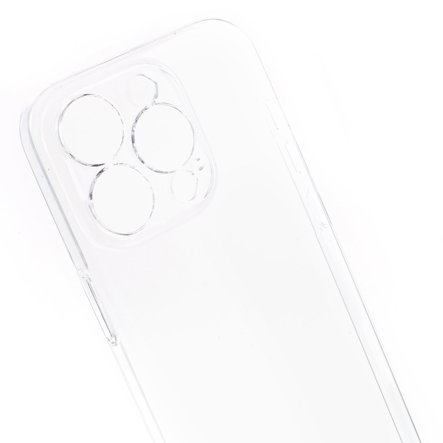 100PCS For iPhone 15 Pro Max Super Clear Plastic Phone Cover Hard Smartphone Case HD Transparent Shell