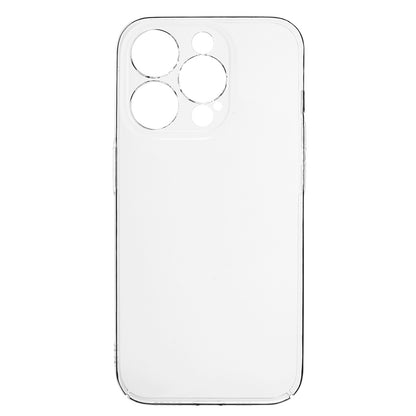 100PCS For iPhone 15 Pro Max Super Clear Plastic Phone Cover Hard Smartphone Case HD Transparent Shell