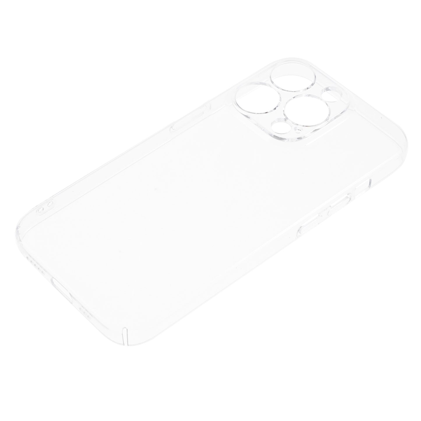 100PCS For iPhone 15 Pro Max Super Clear Plastic Phone Cover Hard Smartphone Case HD Transparent Shell