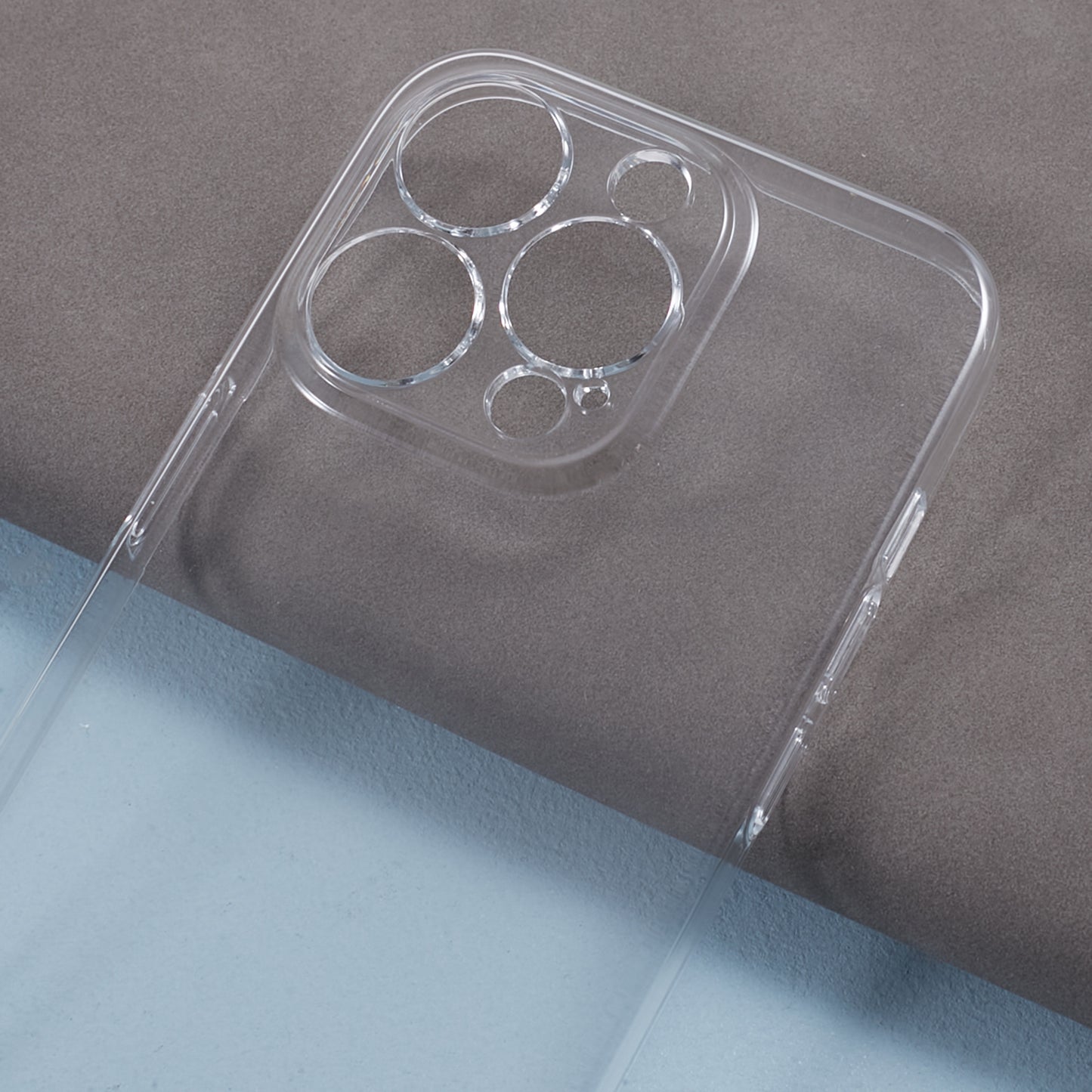 100PCS For iPhone 15 Pro Max Super Clear Plastic Phone Cover Hard Smartphone Case HD Transparent Shell
