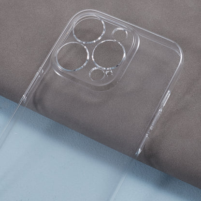 100PCS For iPhone 15 Pro Max Super Clear Plastic Phone Cover Hard Smartphone Case HD Transparent Shell