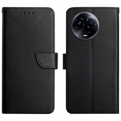 HT02 For Realme 11 5G (Taiwan / India) Phone Stand Cover Shockproof Wallet Genuine Cow Leather Phone Cover