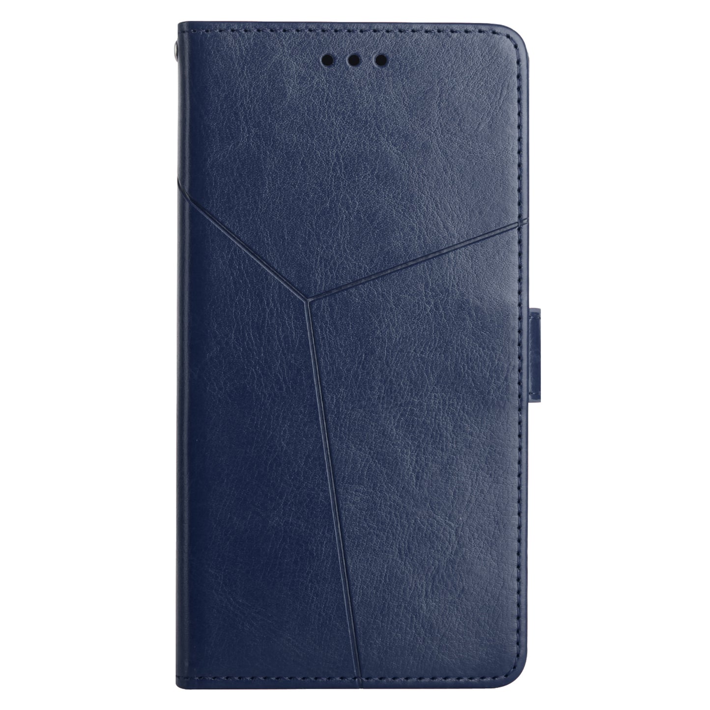 HT01 For Realme 11 5G (Taiwan / India) / Realme 11x 5G Phone Leather Case Y-shaped Line Imprinted Stand Wallet Cover