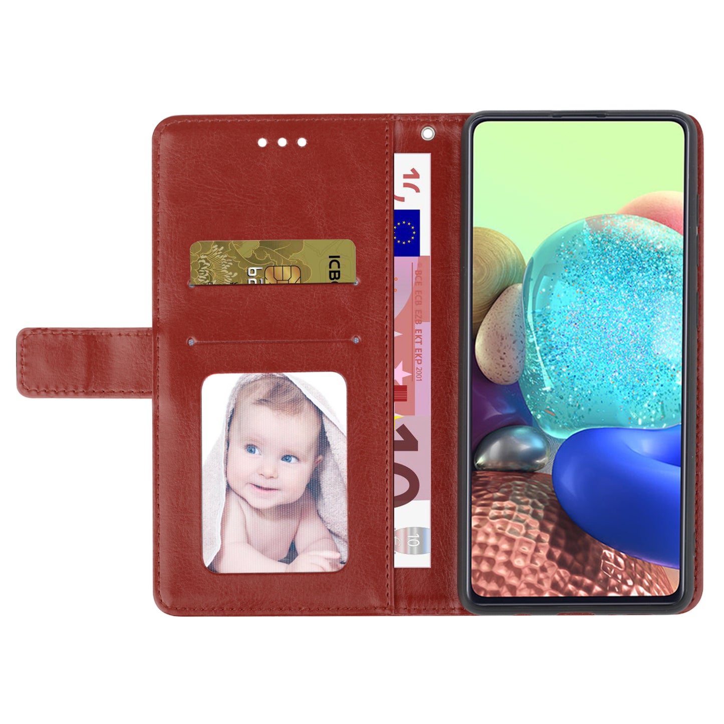 HT01 For Realme 11 5G (Taiwan / India) / Realme 11x 5G Phone Leather Case Y-shaped Line Imprinted Stand Wallet Cover