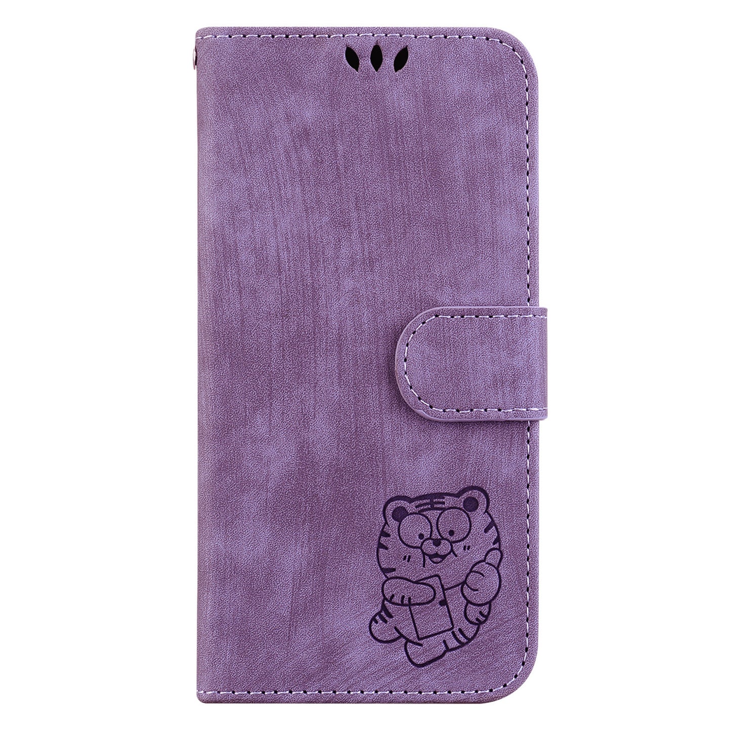 For Samsung Galaxy A54 5G Cute Tiger Imprint Anti-drop Cover Leather Wallet Stand Phone Case