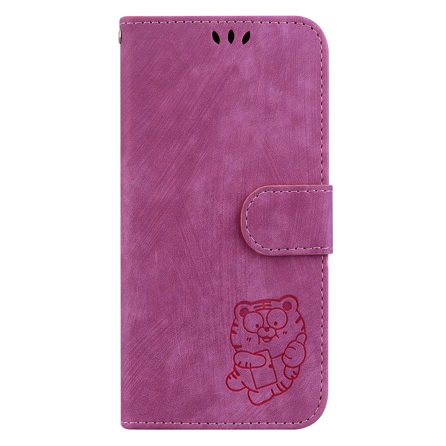For Samsung Galaxy A04e 4G / F04 4G / M04 4G Leather Wallet Stand Cover Cartoon Tiger Imprint Phone Case