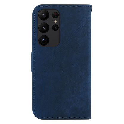 For Samsung Galaxy S23 Ultra Anti-drop Shell Cute Tiger Imprint Leather Wallet Stand Phone Case