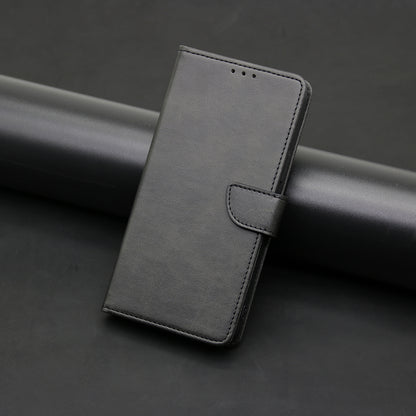 For iPhone 15 Pro Max PU Leather Stand Wallet Case Calf Texture Magnetic Clasp Phone Cover