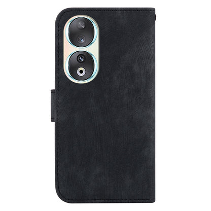 For Honor 90 Lovely Tiger Imprint Wallet Stand Cover Magnetic Clasp Leather Phone Case