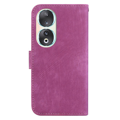 For Honor 90 Lovely Tiger Imprint Wallet Stand Cover Magnetic Clasp Leather Phone Case