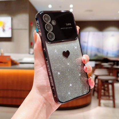 For Samsung Galaxy A14 5G Electroplating Edge TPU Phone Cover Gradient Glitter Powder Cell Phone Case