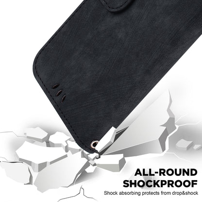 For Xiaomi Redmi 12 4G Shockproof Case Lovely Tiger Imprint Leather Wallet Phone Cover with Stand