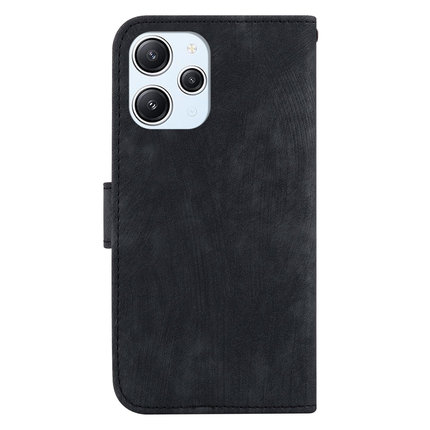 For Xiaomi Redmi 12 4G Shockproof Case Lovely Tiger Imprint Leather Wallet Phone Cover with Stand