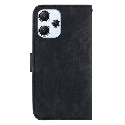 For Xiaomi Redmi 12 4G Shockproof Case Lovely Tiger Imprint Leather Wallet Phone Cover with Stand