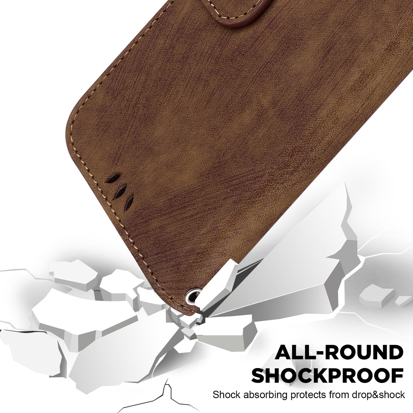 For Xiaomi Redmi 12 4G Shockproof Case Lovely Tiger Imprint Leather Wallet Phone Cover with Stand