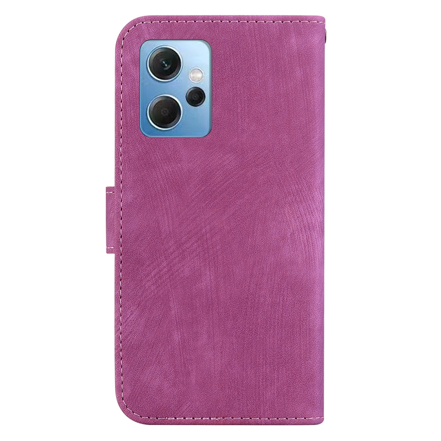 For Xiaomi Redmi Note 12 4G Wallet Phone Case Lovely Tiger Imprint Magnetic Clasp Leather Cover