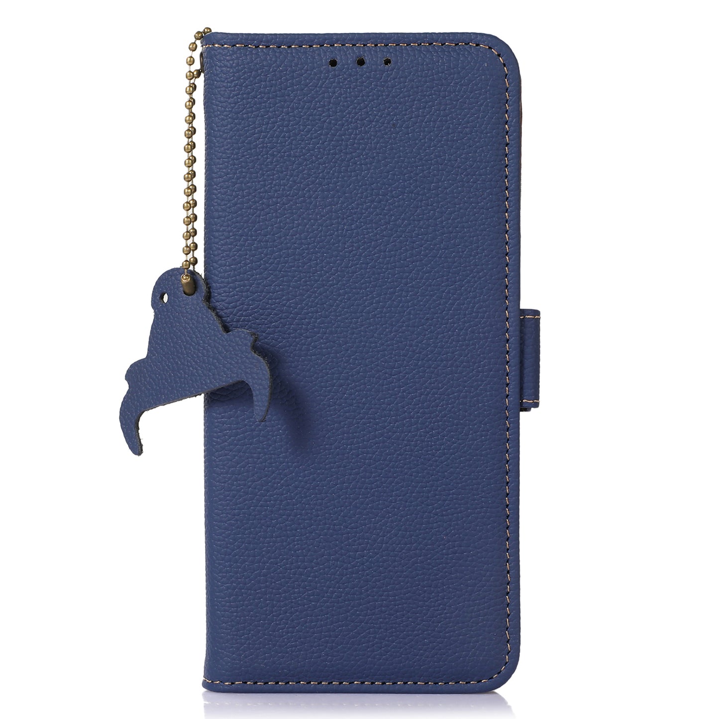 For Huawei nova Y91 4G / Enjoy 60X Wallet Phone Case RFID Blocking Genuine Cow Leather Litchi Texture Stand Cover