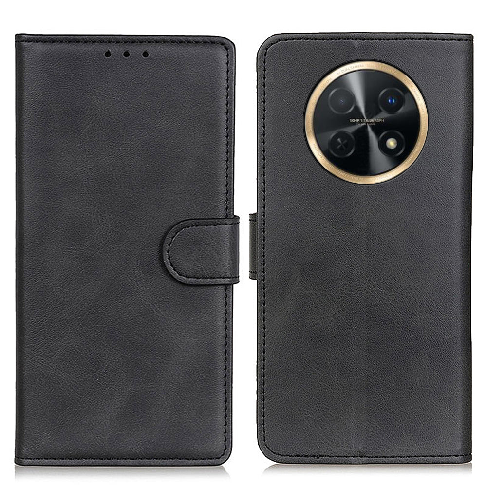 For Huawei nova Y91 4G / Enjoy 60X Wallet Leather Phone Case Full Protection Cowhide Texture Stand Phone Cover