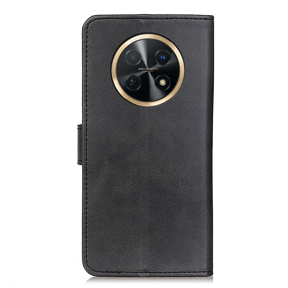 For Huawei nova Y91 4G / Enjoy 60X Wallet Leather Phone Case Full Protection Cowhide Texture Stand Phone Cover