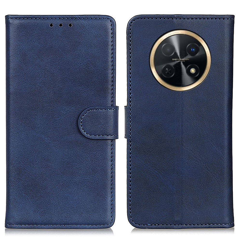 For Huawei nova Y91 4G / Enjoy 60X Wallet Leather Phone Case Full Protection Cowhide Texture Stand Phone Cover