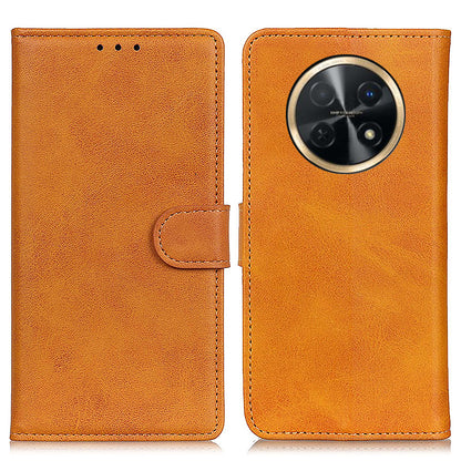 For Huawei nova Y91 4G / Enjoy 60X Wallet Leather Phone Case Full Protection Cowhide Texture Stand Phone Cover