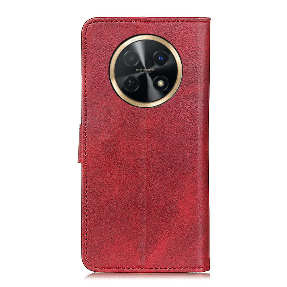 For Huawei nova Y91 4G / Enjoy 60X Wallet Leather Phone Case Full Protection Cowhide Texture Stand Phone Cover