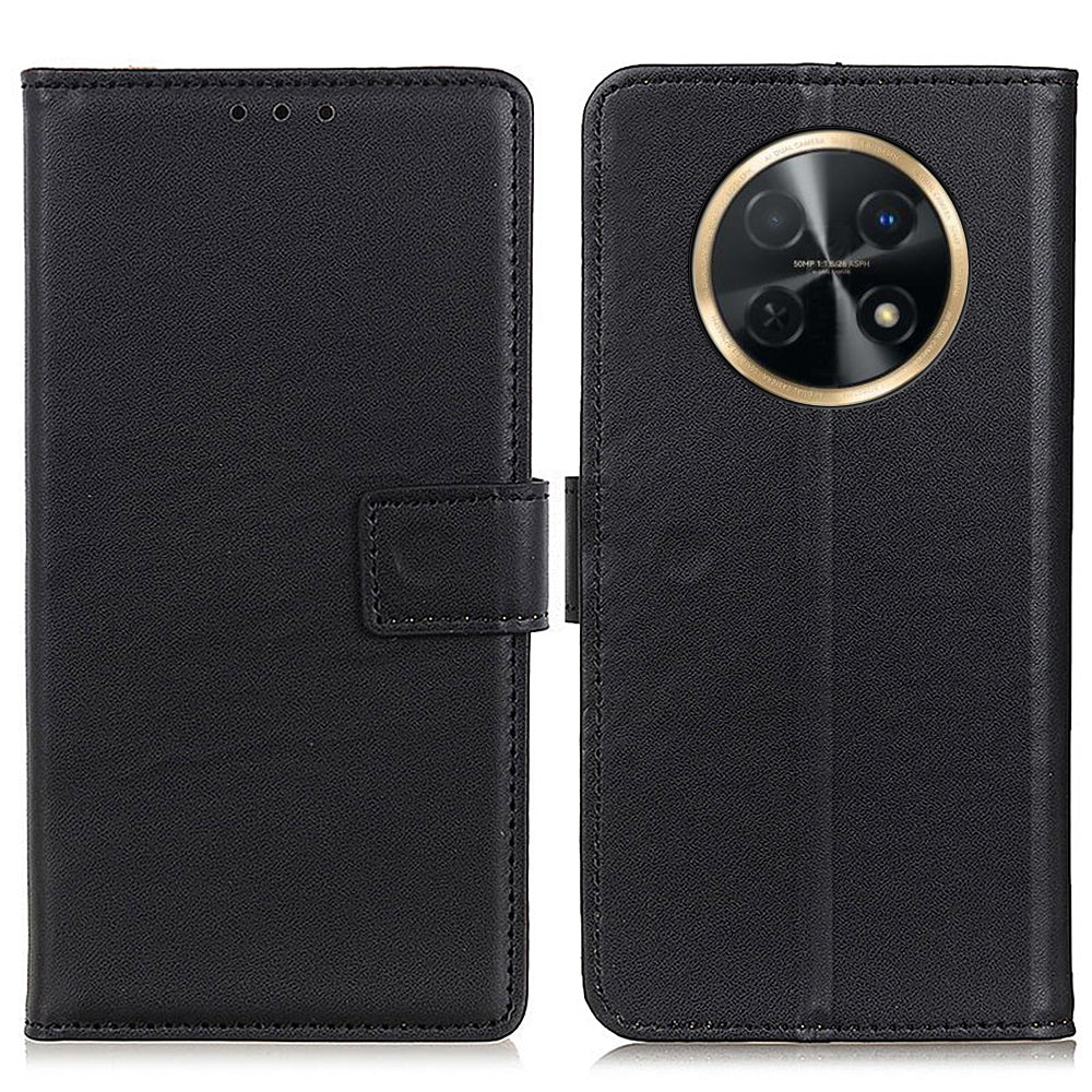 For Huawei nova Y91 4G / Enjoy 60X Wallet Phone Case Textured PU Leather Stand Drop Protection Phone Cover