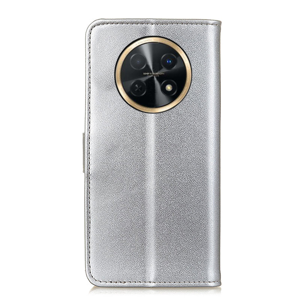 For Huawei nova Y91 4G / Enjoy 60X Wallet Phone Case Textured PU Leather Stand Drop Protection Phone Cover