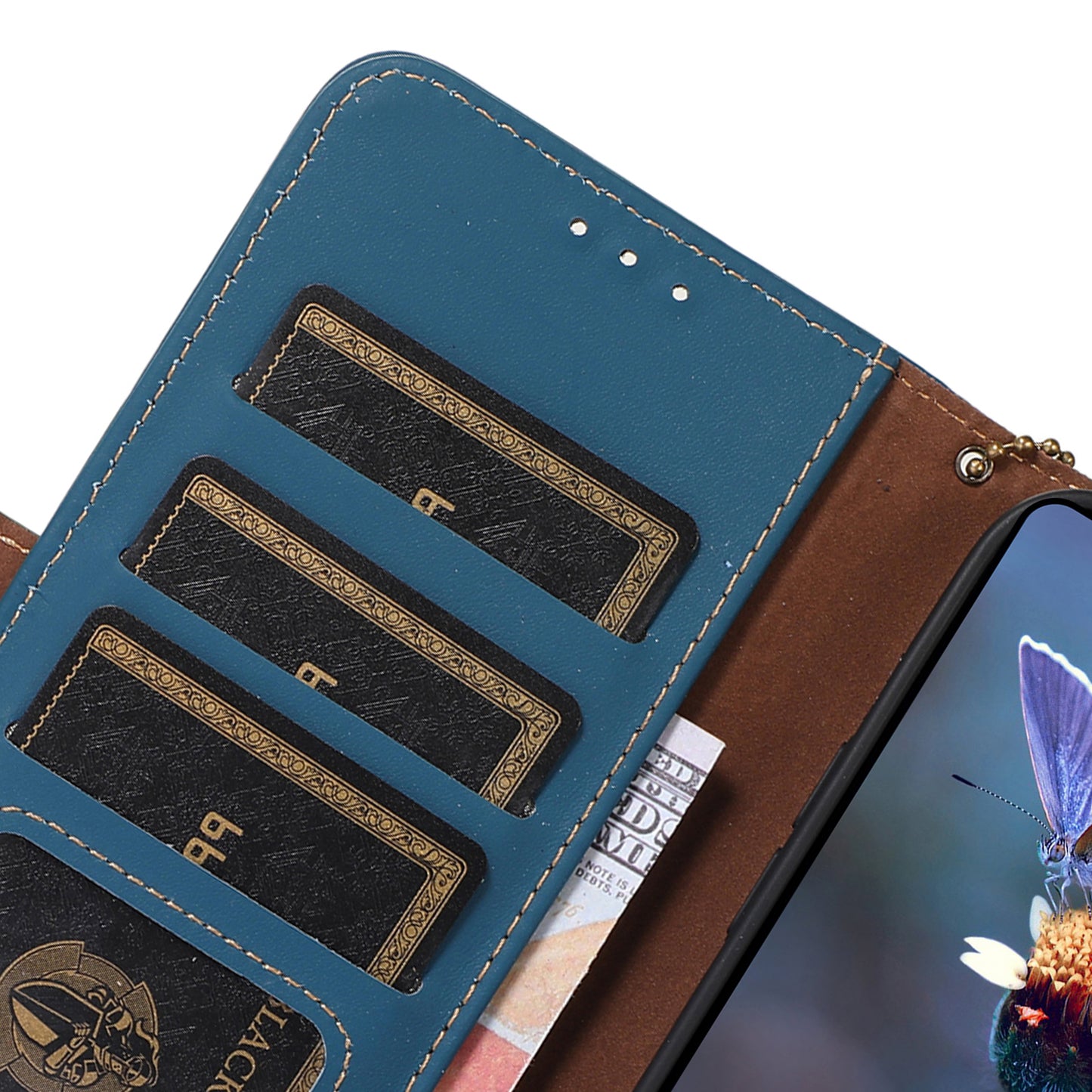 For Huawei nova Y91 4G / Enjoy 60X RFID Blocking Wallet Phone Case Stand Silky Feeling Genuine Cow Leather Cover