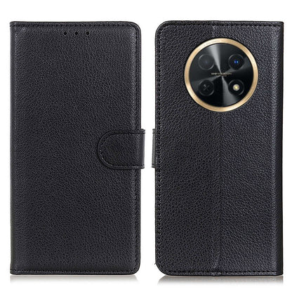 For Huawei nova Y91 4G / Enjoy 60X PU Leather Case Anti-scratch Stand Phone Cover Litchi Texture Wallet