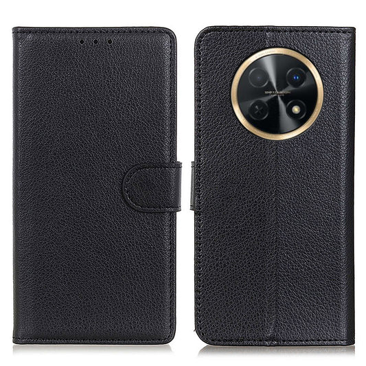 For Huawei nova Y91 4G / Enjoy 60X PU Leather Case Anti-scratch Stand Phone Cover Litchi Texture Wallet