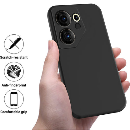For Tecno Camon 20 Premier 5G Anti-Fingerprint Phone Case Liquid Silicone+Soft Lining Cover