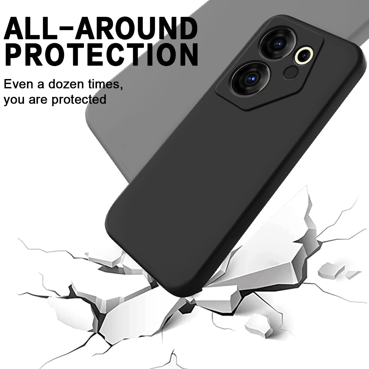 For Tecno Camon 20 Premier 5G Anti-Fingerprint Phone Case Liquid Silicone+Soft Lining Cover
