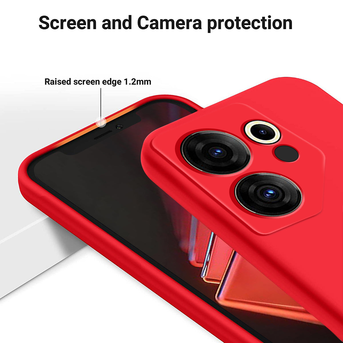 For Tecno Camon 20 Premier 5G Anti-Fingerprint Phone Case Liquid Silicone+Soft Lining Cover