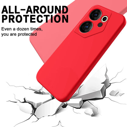 For Tecno Camon 20 Premier 5G Anti-Fingerprint Phone Case Liquid Silicone+Soft Lining Cover