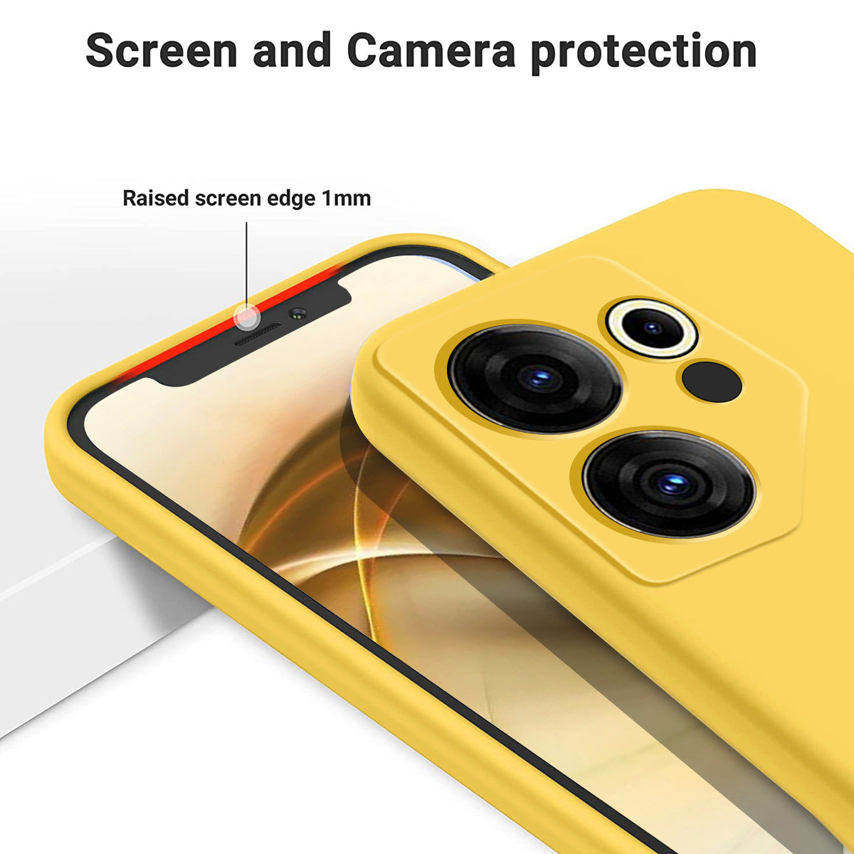 For Tecno Camon 20 Premier 5G Anti-Fingerprint Phone Case Liquid Silicone+Soft Lining Cover